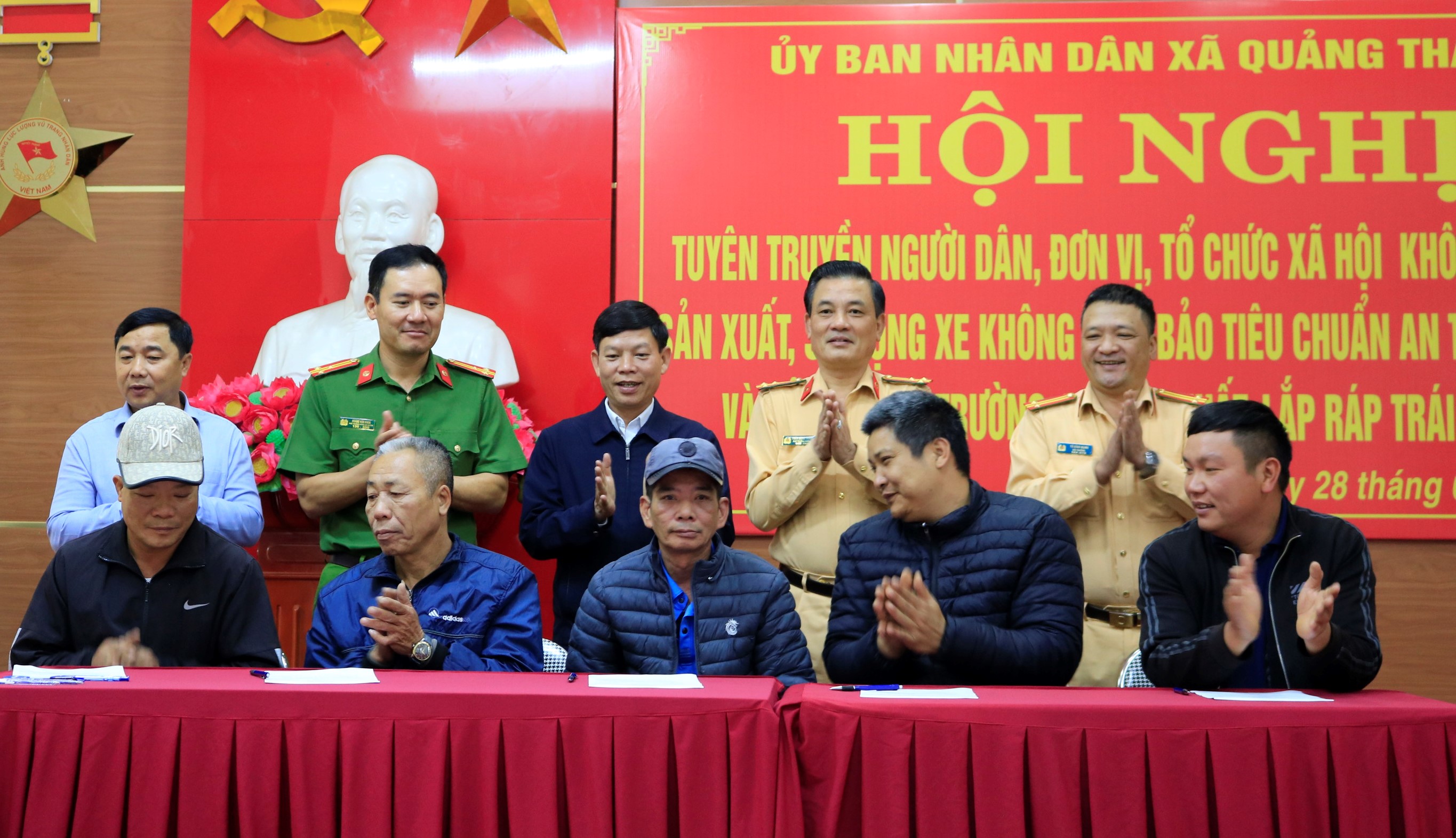 Xã Quảng Thanh (Thủy Nguyên): Tuyên truyền không mua bán, sản xuất, sử dụng xe không đảm bảo tiêu chuẩn